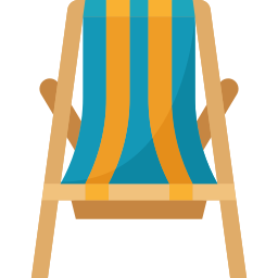 Deck chair icon