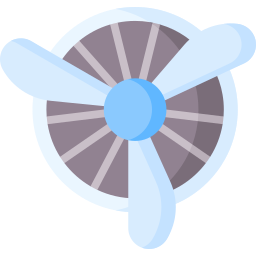 Airplane propeller icon