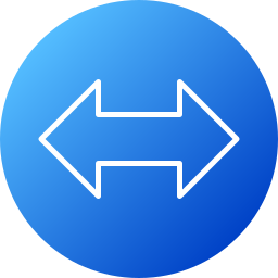 Left and right arrows icon