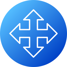 Four arrows icon