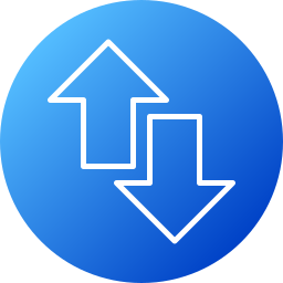 Up and down arrows icon