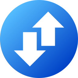 Up and down arrows icon