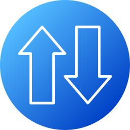 Up and down arrows icon