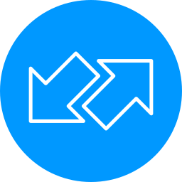 Left and right arrows icon