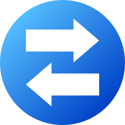 Left and right arrows icon