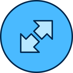 Left and right arrows icon