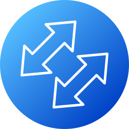 Left and right arrows icon