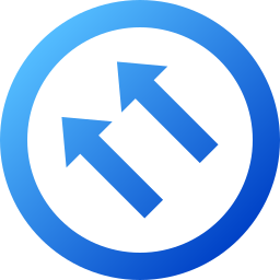 linksboven pijlen icoon