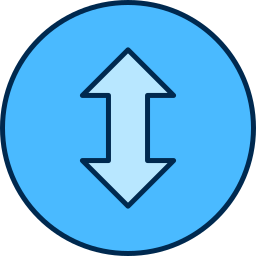 pfeile nach oben und unten icon