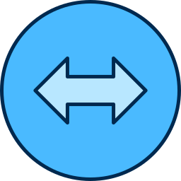 Left and right arrows icon