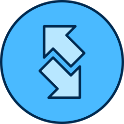 Left and right arrows icon