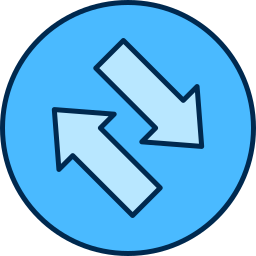 Left and right arrows icon