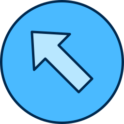 Upper left arrow icon