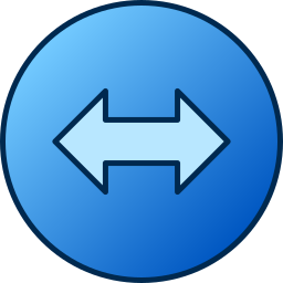 Left and right arrows icon