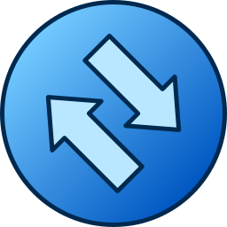 Left and right arrows icon