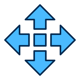 Four arrows icon