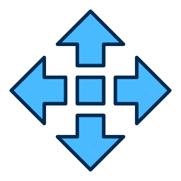 cuatro flechas icono