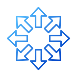 círculo de flechas icono