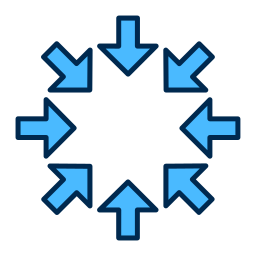화살표 원 icon