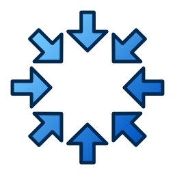 cerchio di frecce icona
