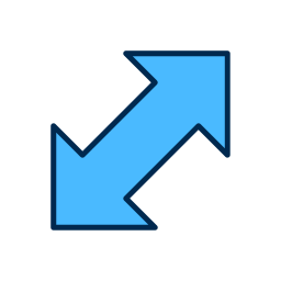 Left and right arrows icon