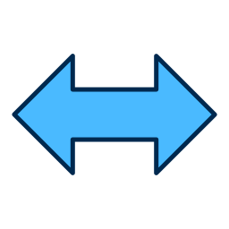 Left and right arrows icon