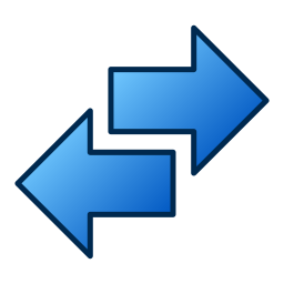 Left and right arrows icon