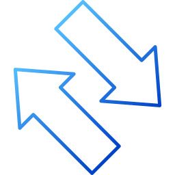 Left and right arrows icon