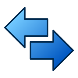 Left and right arrows icon