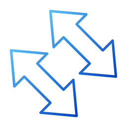 Left and right arrows icon