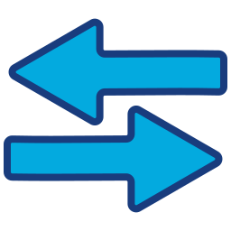 Right and left icon