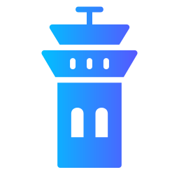 Airport tower icon