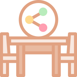 mesa del comedor icono