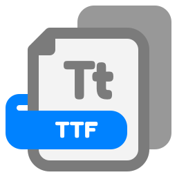 archivo ttf icono