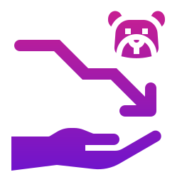 Bear market icon