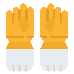 guantes de la mano icono