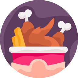 Chicken bucket icon