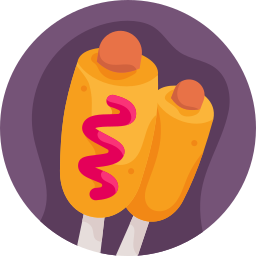 Corn dog icon