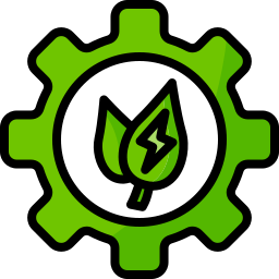 energía sostenible icono