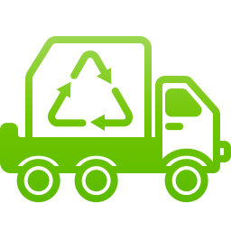 Trash truck icon