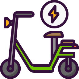 bicicleta elétrica Ícone