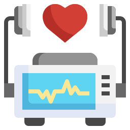 Automated external defibrillator icon