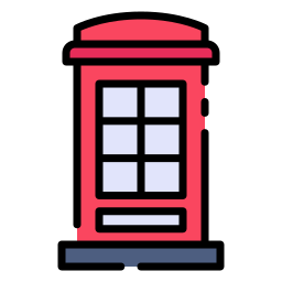 cabina telefonica icona