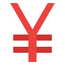 yen japonés icono