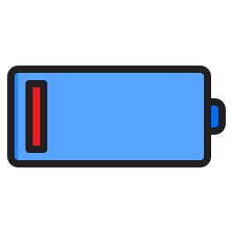 niski poziom baterii ikona