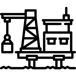 plate-forme pétrolière Icône