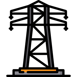 ligne électrique Icône