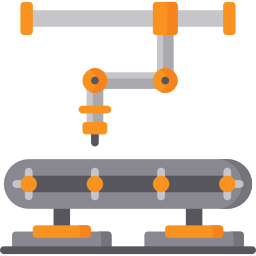 robot industriale icona