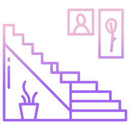 escalier Icône