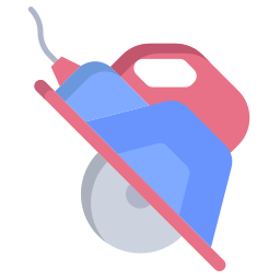 Wood cutter icon